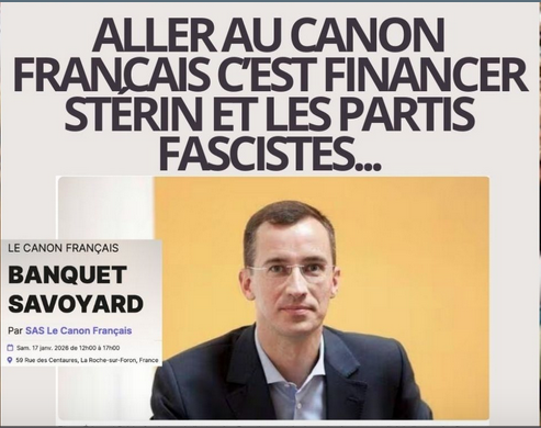 Ce samedi 17 janvier à La Roche sur Foron, banquet populaire antifasciste à 10h