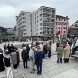 Rassemblement de soutien aux palestiniens de Gaza ce samedi 17 janvier à Annecy.