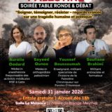 Soirée Palestine samedi 31 janvier à Meythet : Soigner, Témoigner, Résister – Regards croisés sur une tragédie humaine et politique »