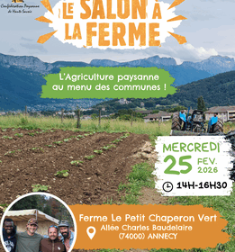 Mercredi 25 février la confédération paysanne met l&rsquo;alimentation sur la table des élus