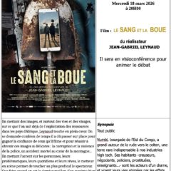 Film  » le SANG et la BOUE  » au Parnal à Thorens Glières mercredi 18 mars à 20h