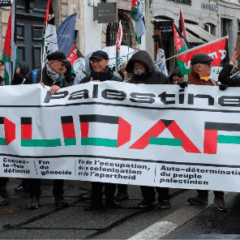 Près de 2000 personnes ont manifesté ce 28 mars à Lyon pour la Palestine