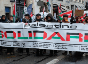 Près de 2000 personnes ont manifesté ce 28 mars à Lyon pour la Palestine