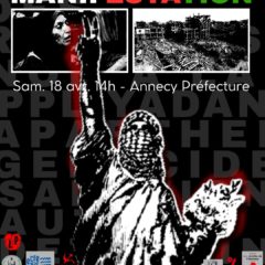 Samedi 18 avril, manifestation pour la Palestine à Annecy