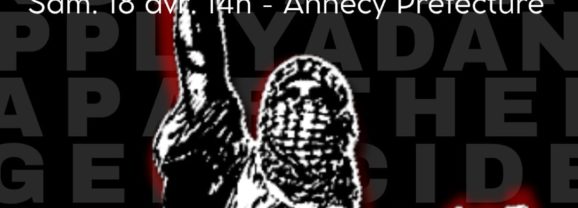Samedi 18 avril, manifestation pour la Palestine à Annecy