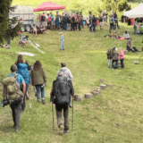 Rassemblement au Gets contre le G7 et le vélo de descente