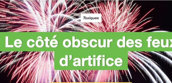 Les militants de Greenpeace explosent contre les feux d&rsquo;artifice. 
