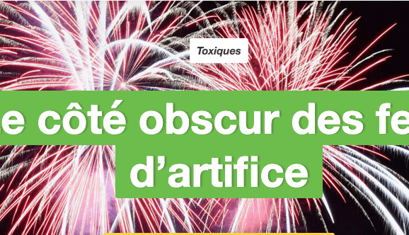 Les militants de Greenpeace explosent contre les feux d&rsquo;artifice. 