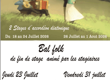 Deux stages d&rsquo;accordéon diatonique aux Confins