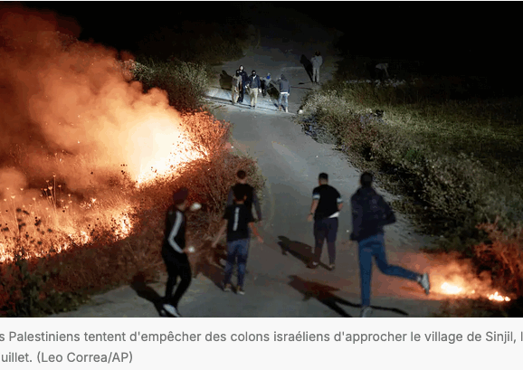 Samedi 5 septembre, manifestation pour dénoncer les actes criminels des colons contre les  palestiniens