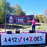 Mobilisation festive contre l&rsquo;A412 à Machilly : si le chantier avance, le front s’intensifie