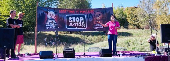 Mobilisation festive contre l&rsquo;A412 à Machilly : si le chantier avance, le front s’intensifie