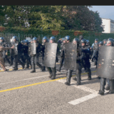 Lycée Baudelaire, lancés de feux d&rsquo;artifice, arrestation violente et journaliste bousculé